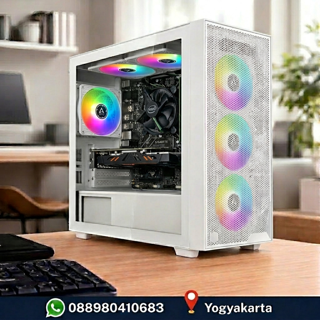 PC Core i3 12100F RTX 2060 Super 8GB RAM 16GB DDR4 2x8 RAM HDD CPU Rakitan PC Gaming PC Editing Pili