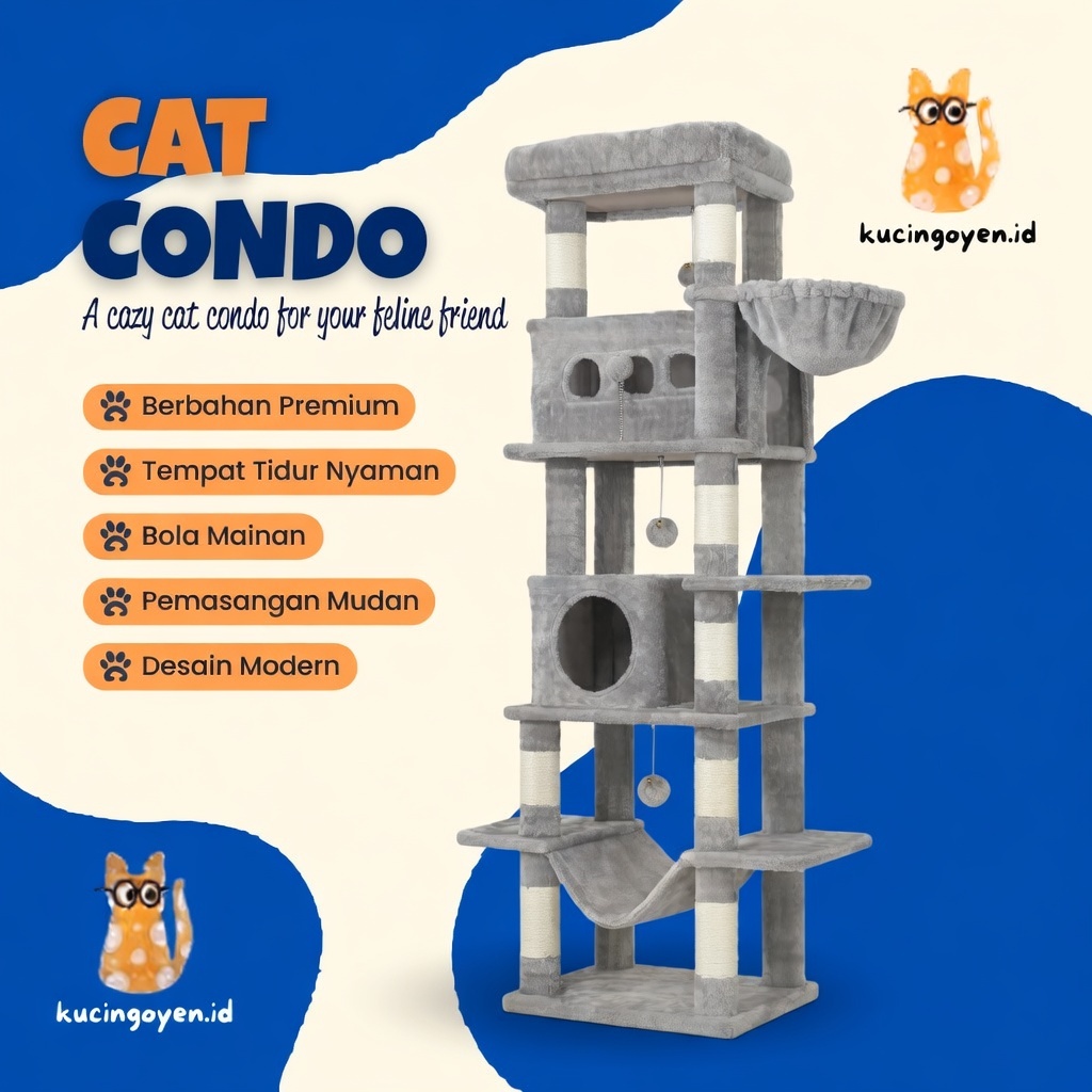 CAT CONDO / CAT HOUSE / CAT TOYS / CAT TOWER