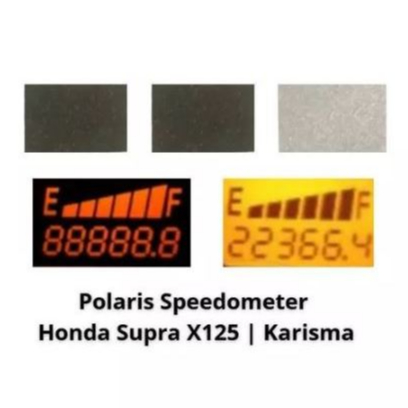Polarizer LCD Speedometer SupraX125,Karisma,Shogun SP125 [ Solusi Sunburn ]
