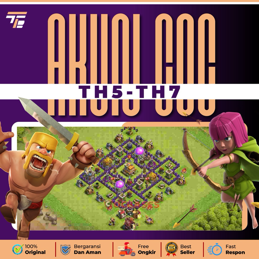 Akun Coc Murah Th 5-Th 7