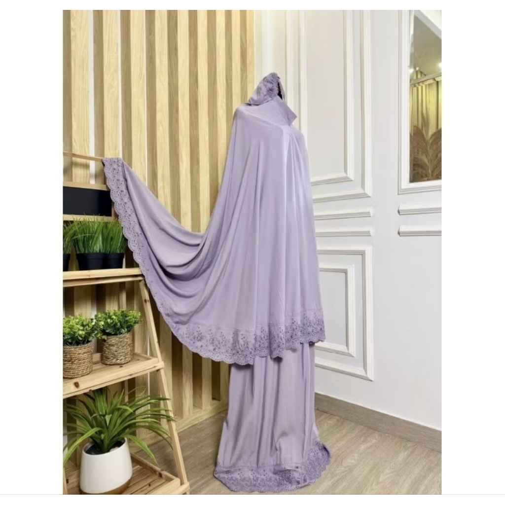Mukena siti khadijah rayon super jumbo mukena sehari hari