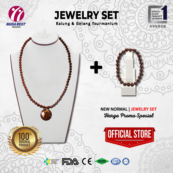 Alat terapi Nugabest  |  Kalung & Gelang Kesehatan Jewelry Set Nuga Best (Perhiasan) asli korea