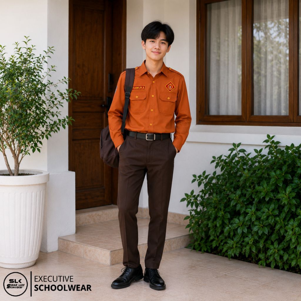 SERAGAM PRAMUKA SD - BAJU PRAMUKA SD LAKI LAKI PANJANG