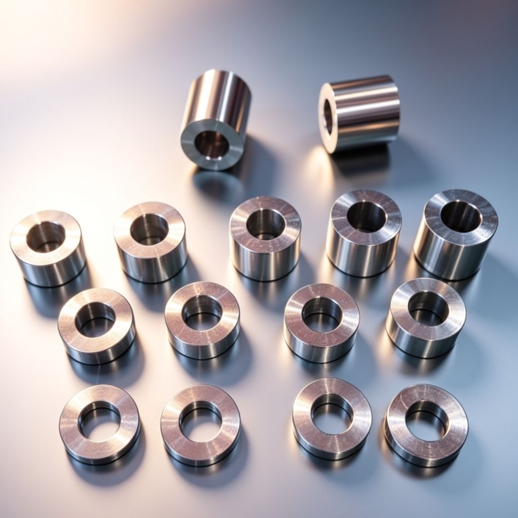 ring/bosh dural as 12.mili/kunci 17 Od 22.mili Id 12.mili Finishing Cnc