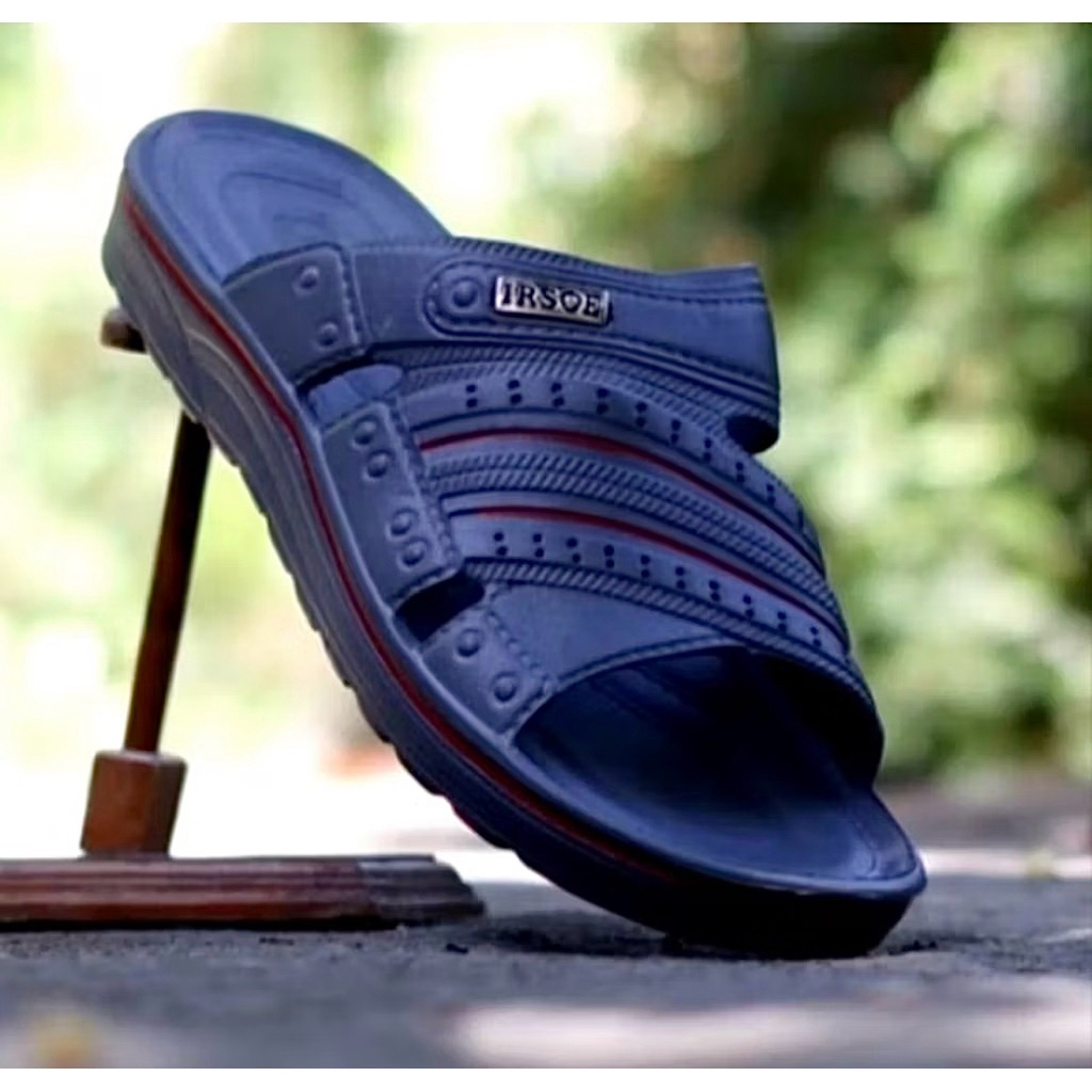 IRSOE 909 - 1 // Sandal Slop Karet Pria Dewasa/ Sandal Slip on Pria/ Sandal Slide