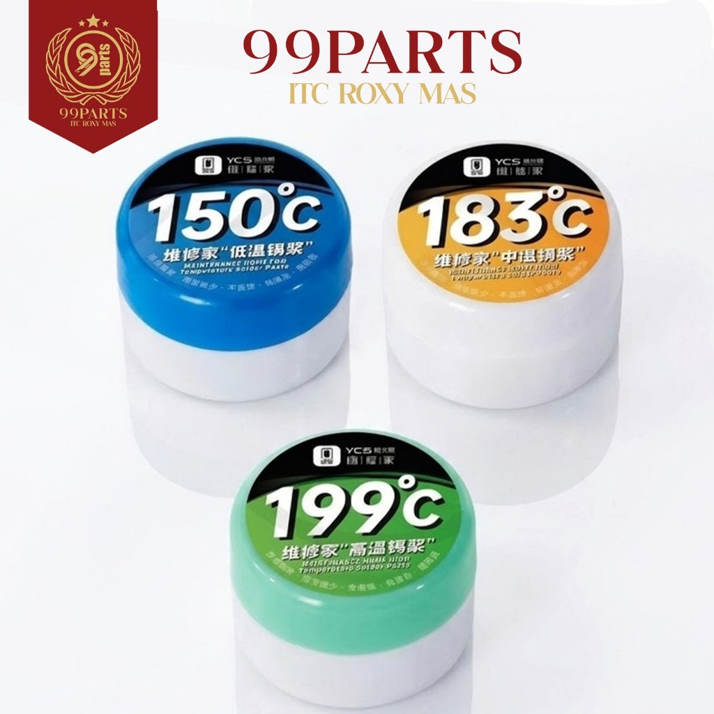 99SPS - Timah Pasta Medium Temperatur 183°C / 199°C For YCS /  Soldering Paste / Timah Pasta Low Tem