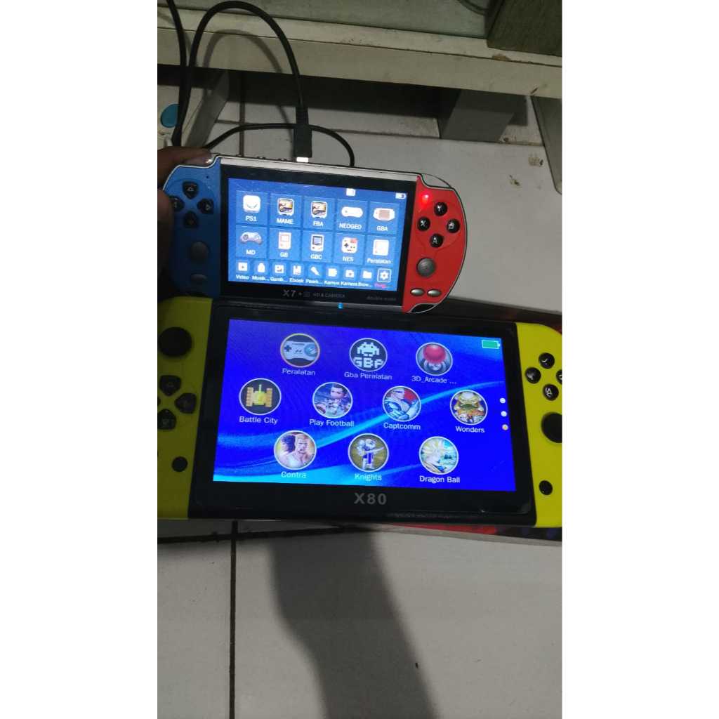 game handheld X7+ dan X80 seken