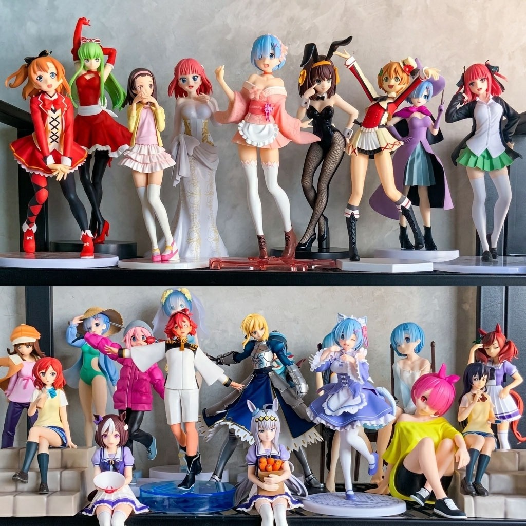 Original Action Figure Anime Girl Female Loose Pack Murah.