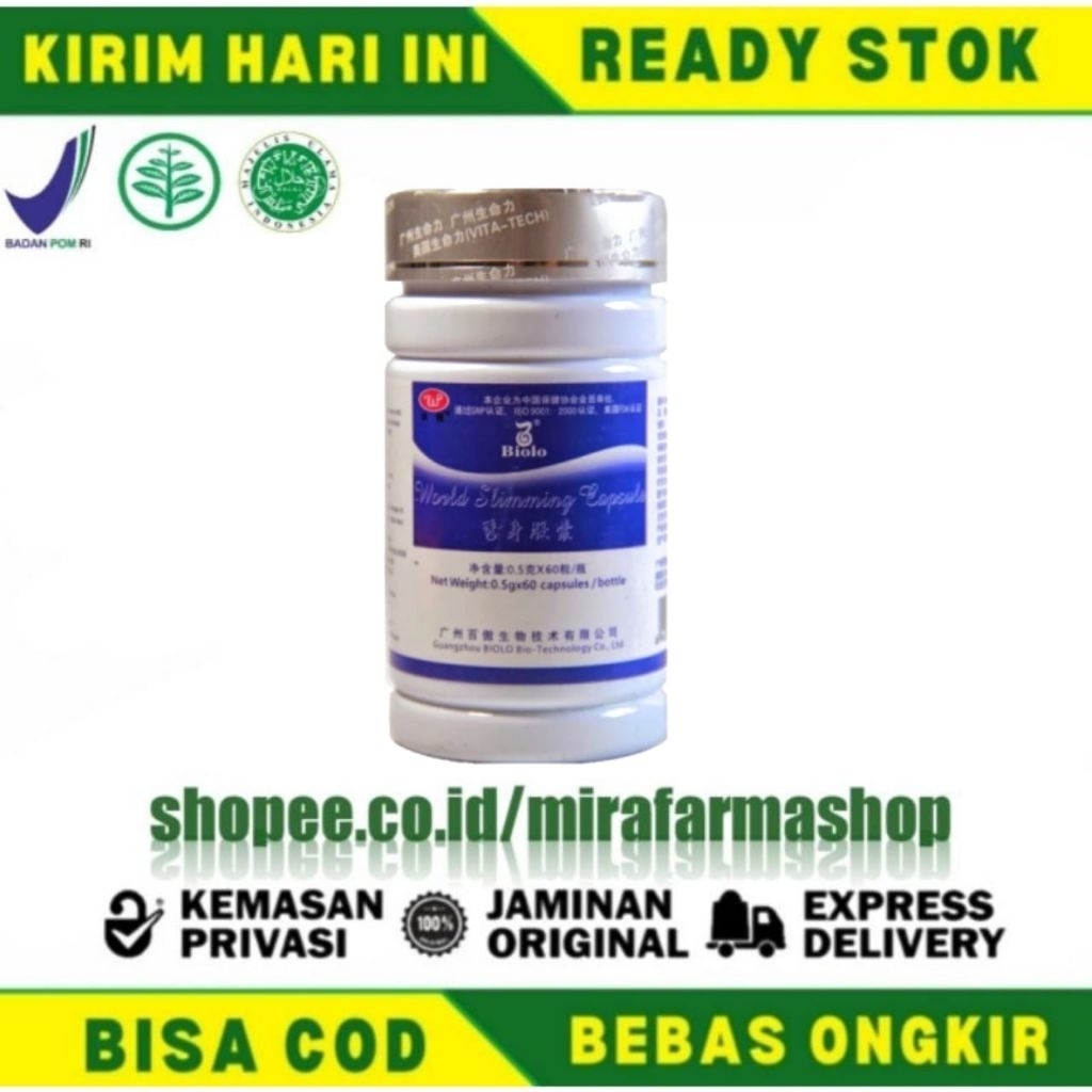 BIOLO WSC SLIMMING 60 CAPSULE ORIGINAL - PELANGSING