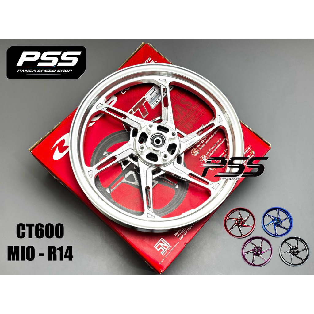 VELG RCB CT 600 MIO SPORTY MIO SOUL MIO SMILE UKURAN  160 185 RING VELG RACING CT600