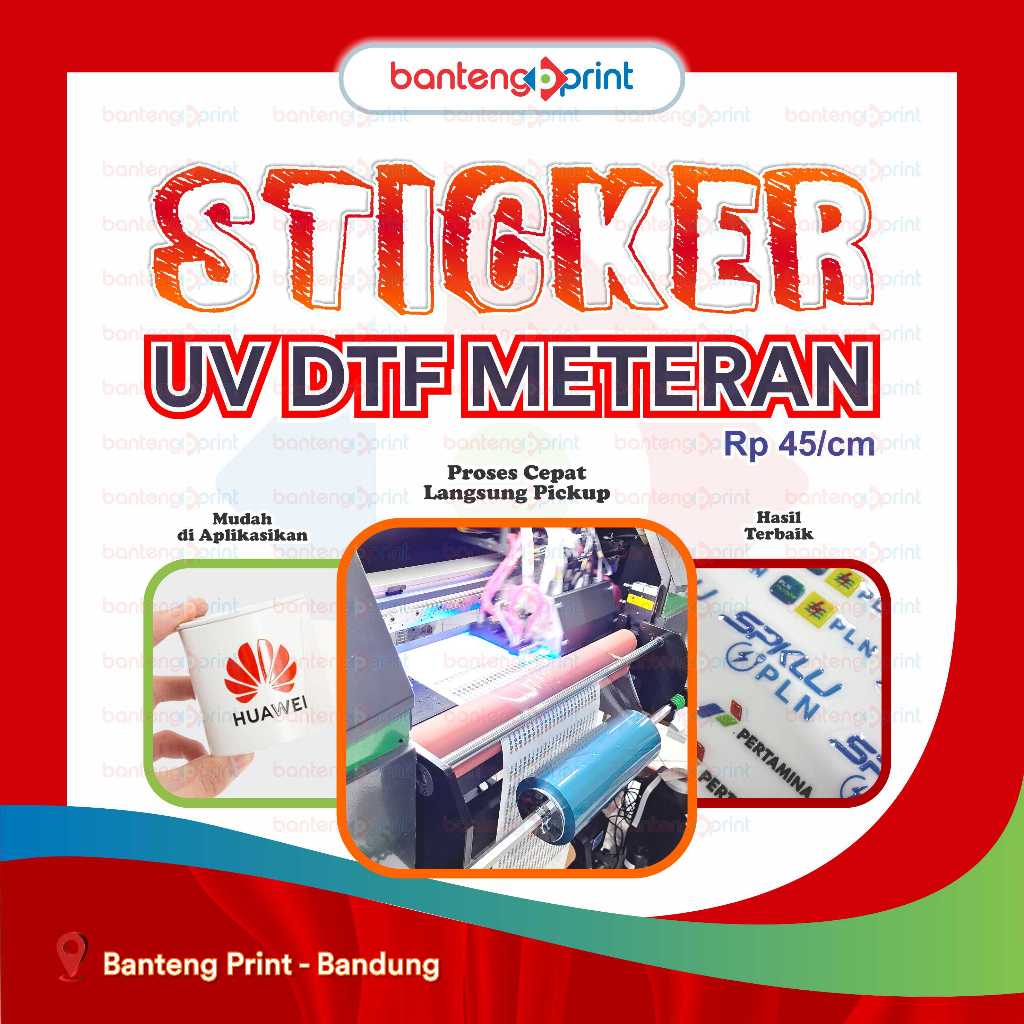 STIKER UV DTF METERAN