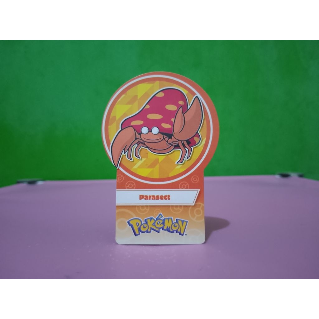 Kartu Pembatas Buku CHOKI-CHOKI x POKEMON - PARASECT - Nintendo Murah Retro Vintage Rare Koleksi Mai