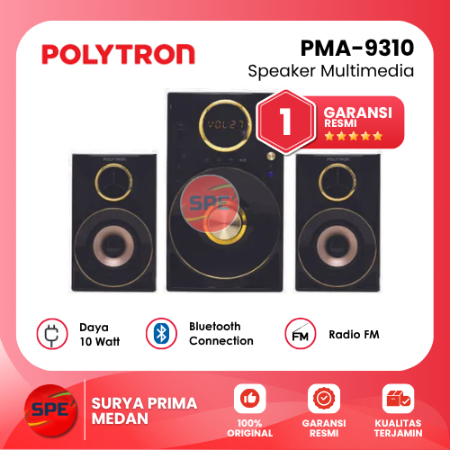 SPEAKER MULTIMEDIA POLYTRON BLUETOOTH PMA-9310 ( GARANSI RESMI MEDAN )