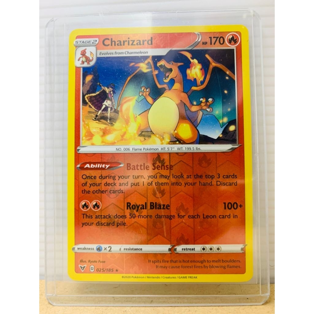 Charizard 25 Reverse Holo Pokemon Vivid Voltage TCG English Inggris