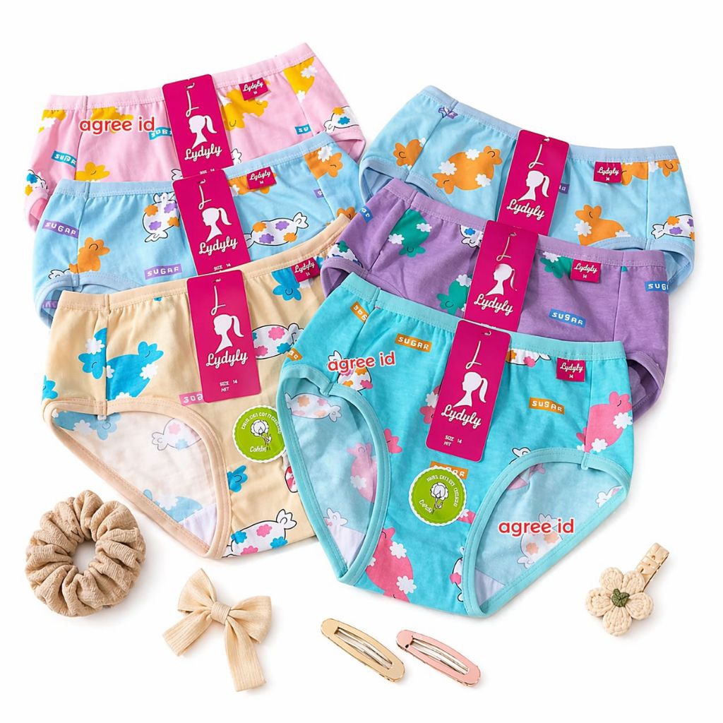 3pcs_LYDYLY L149, 044,152/cd anak perempuan motif full print/cd lydyly bahan 100% cotton organic