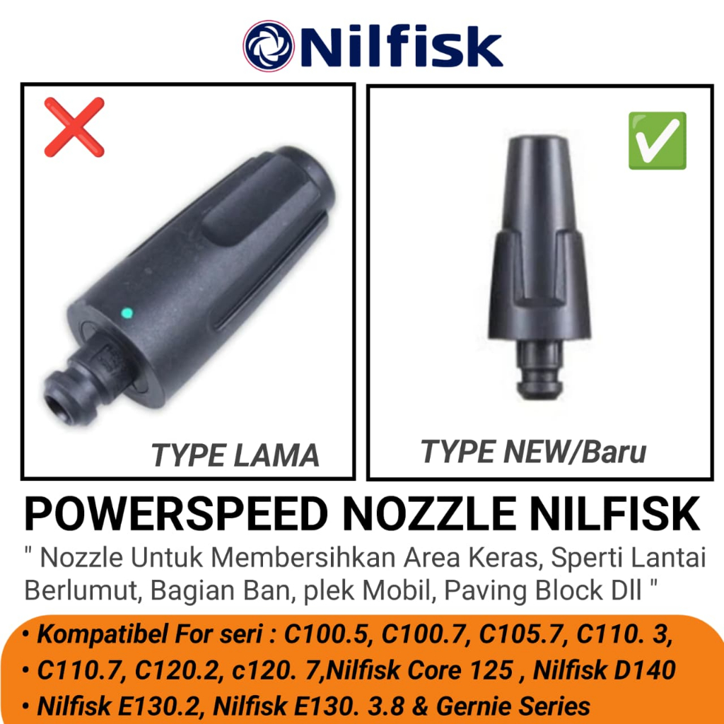 Power Speed Nozzle Nilfisk High pressure Cleaner Ori