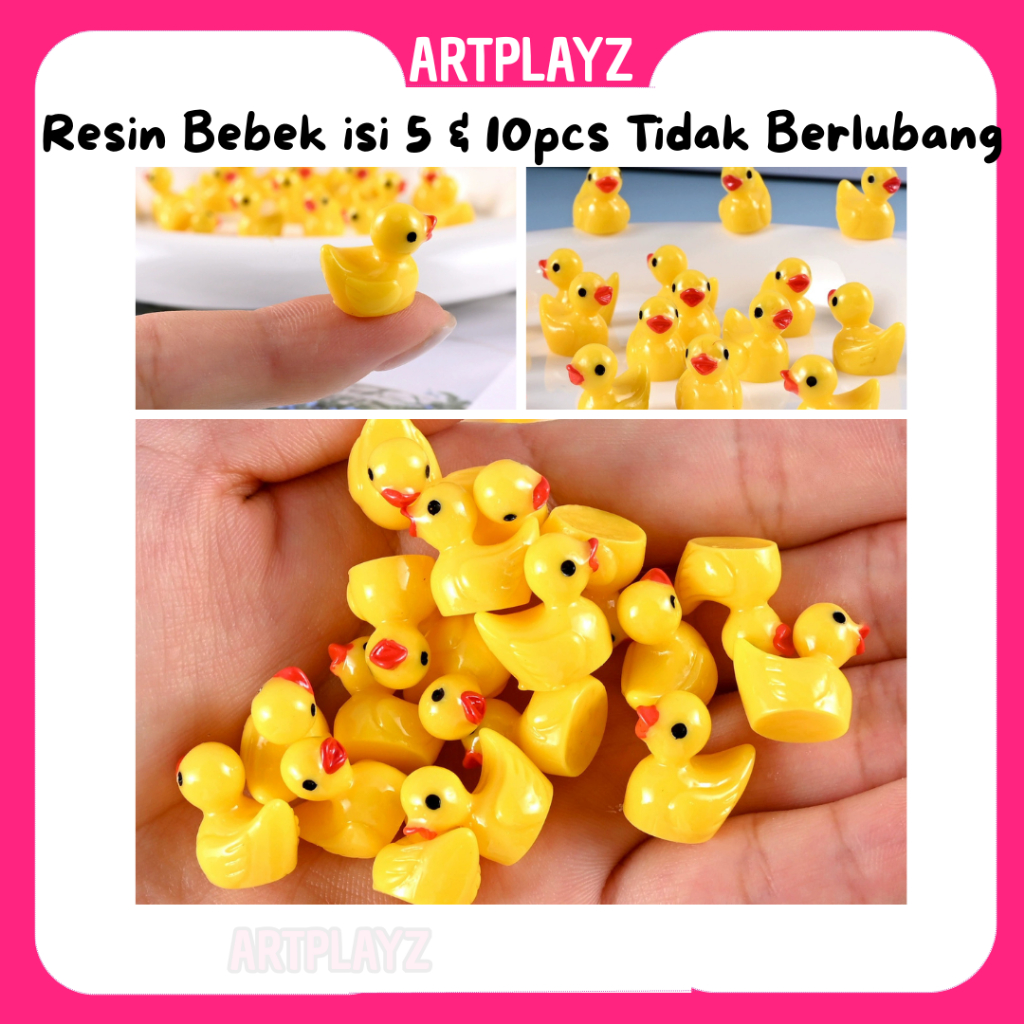Miniatur Bebek | Resin Bebek | Properti Binatang Rumah Boneka aksesoris HP