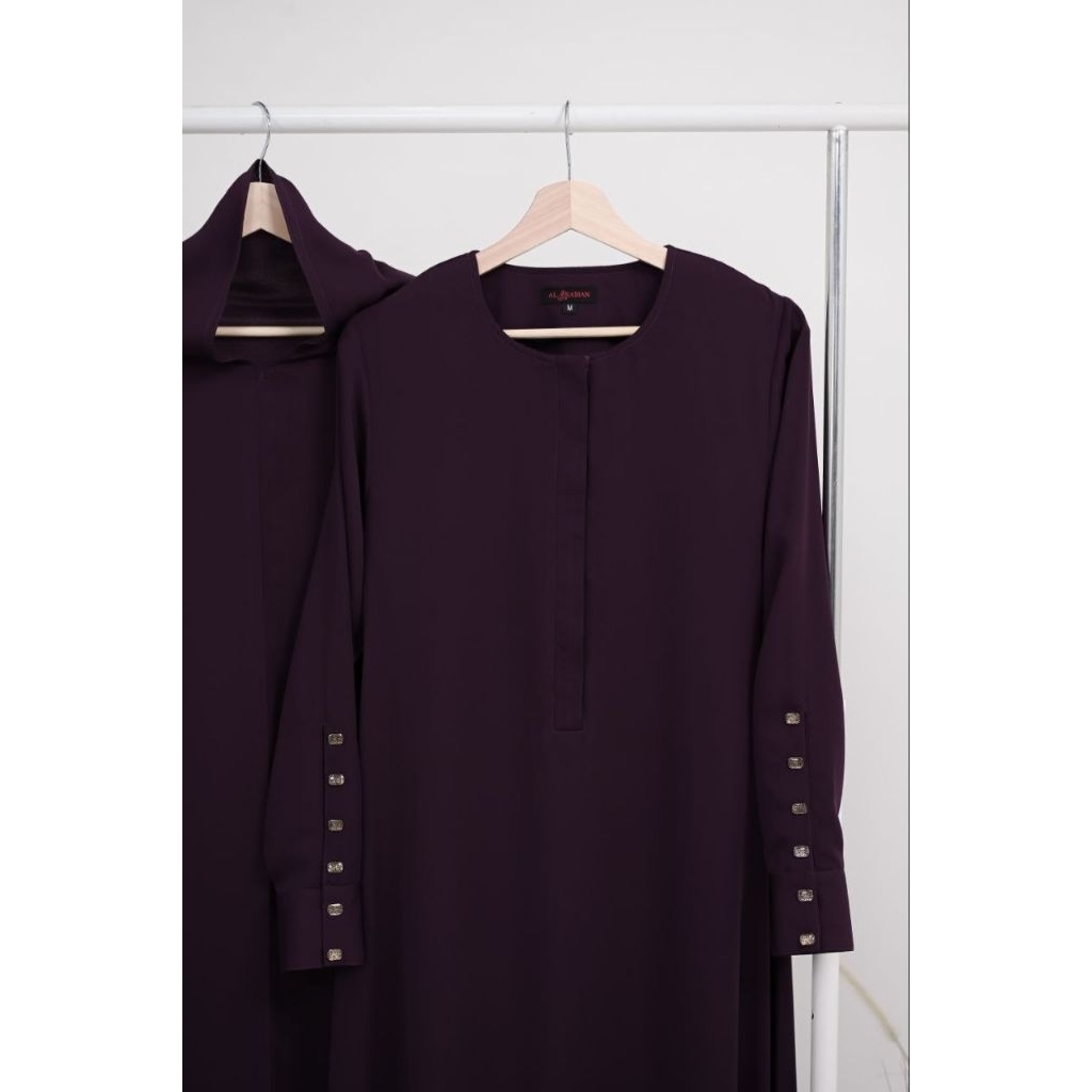 Al Arabian Double Black Abaya Al Arabian Butik Upgrade Version