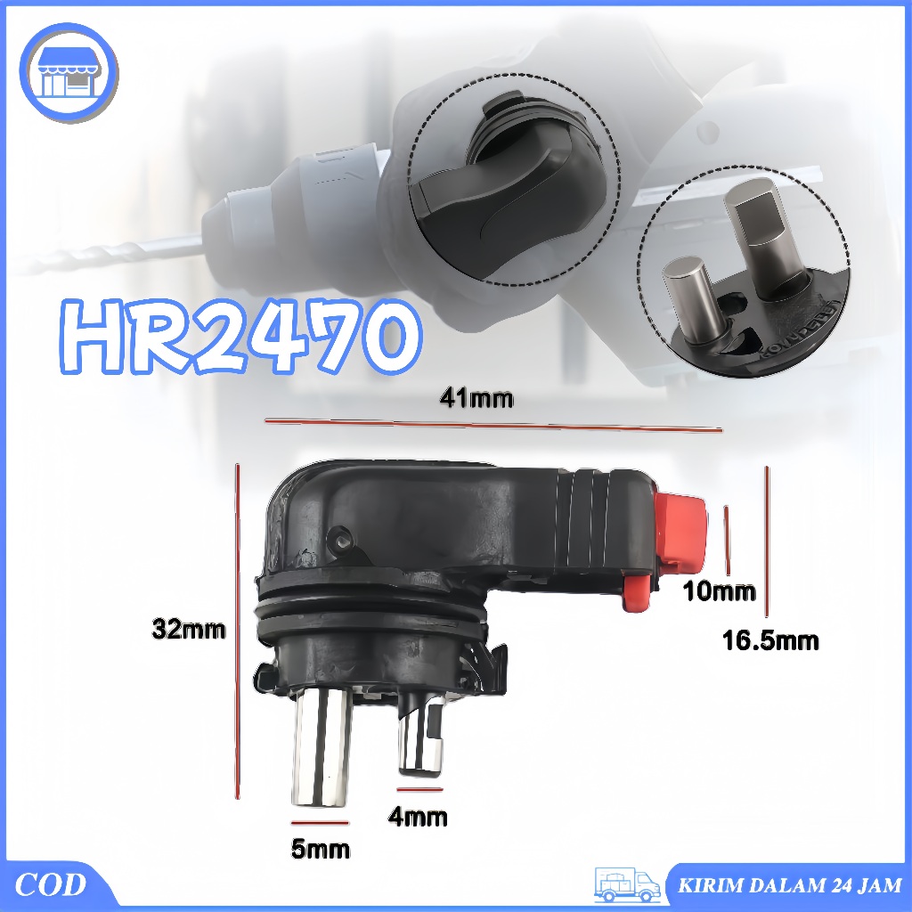 Clamp Handle HR2470 HM2470 Operan Tuas HR 2470 HM 2470 Mesin Bor Makit4 Knob Assembly