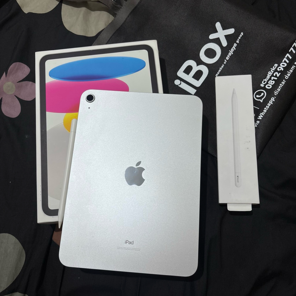 iPad gen 10 silver 64gb + apple pencil Usb-C iBox
