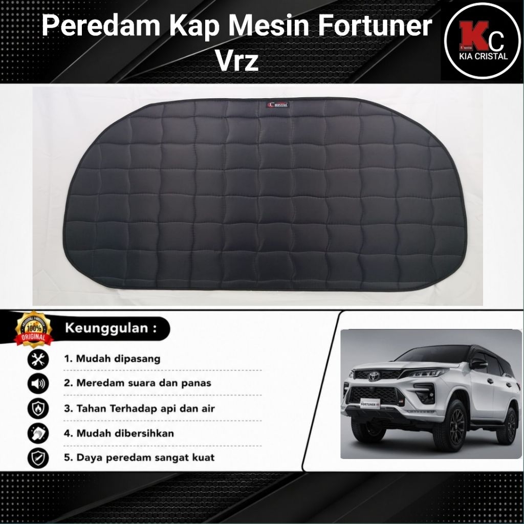 Peredam Kap Mesin Toyota Fortuner Vrz