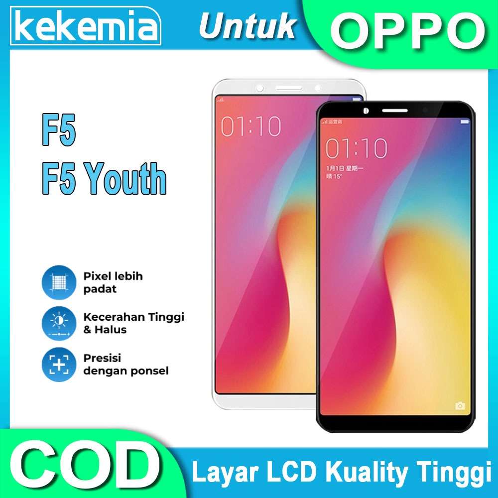 LCD Untuk OPPO F5 F5 Youth White Black LCD TouchScreen Penggantian Layar Sentuh LCD HP COD