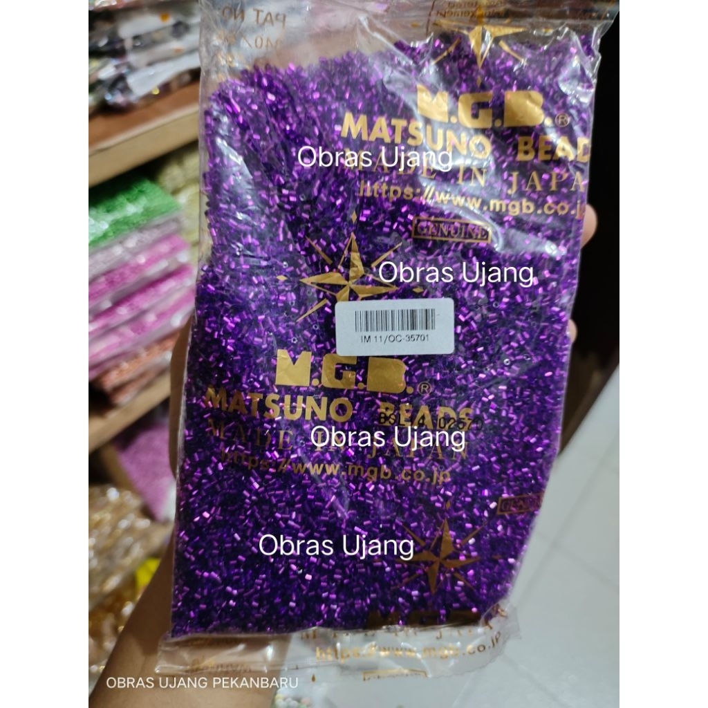 1 pon payet jepang MGB seri UNGU (450gram)