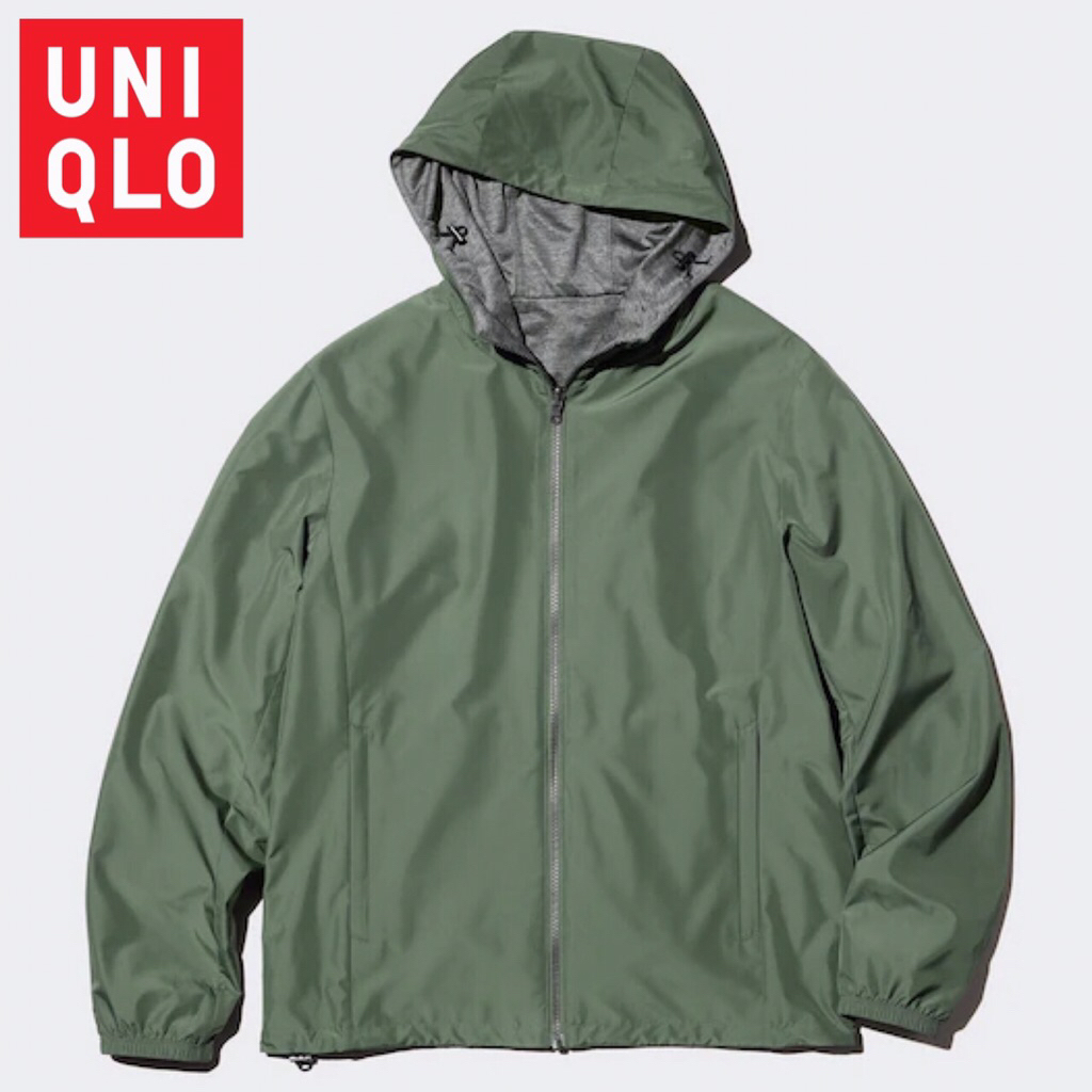 UNIQLO Men Jaket Pria Parka Reversible Lengan Panjang
