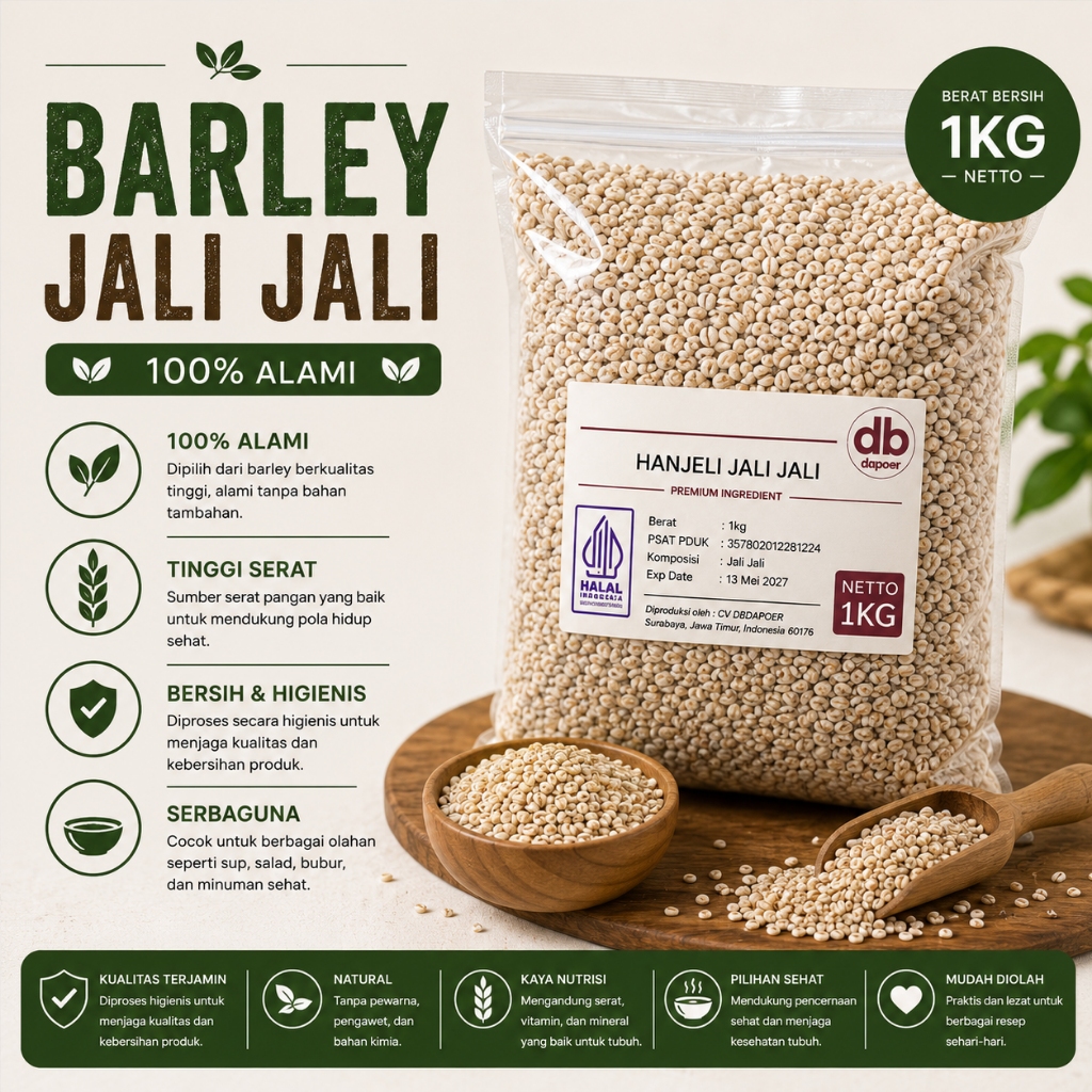 Jali Jali 1kg Barley Hanjeli