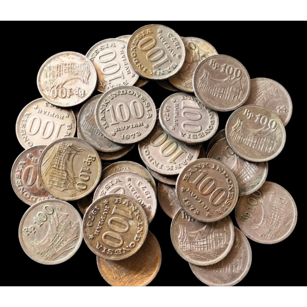 Koin 100 Rupiah Rumah Gadang Th.1973