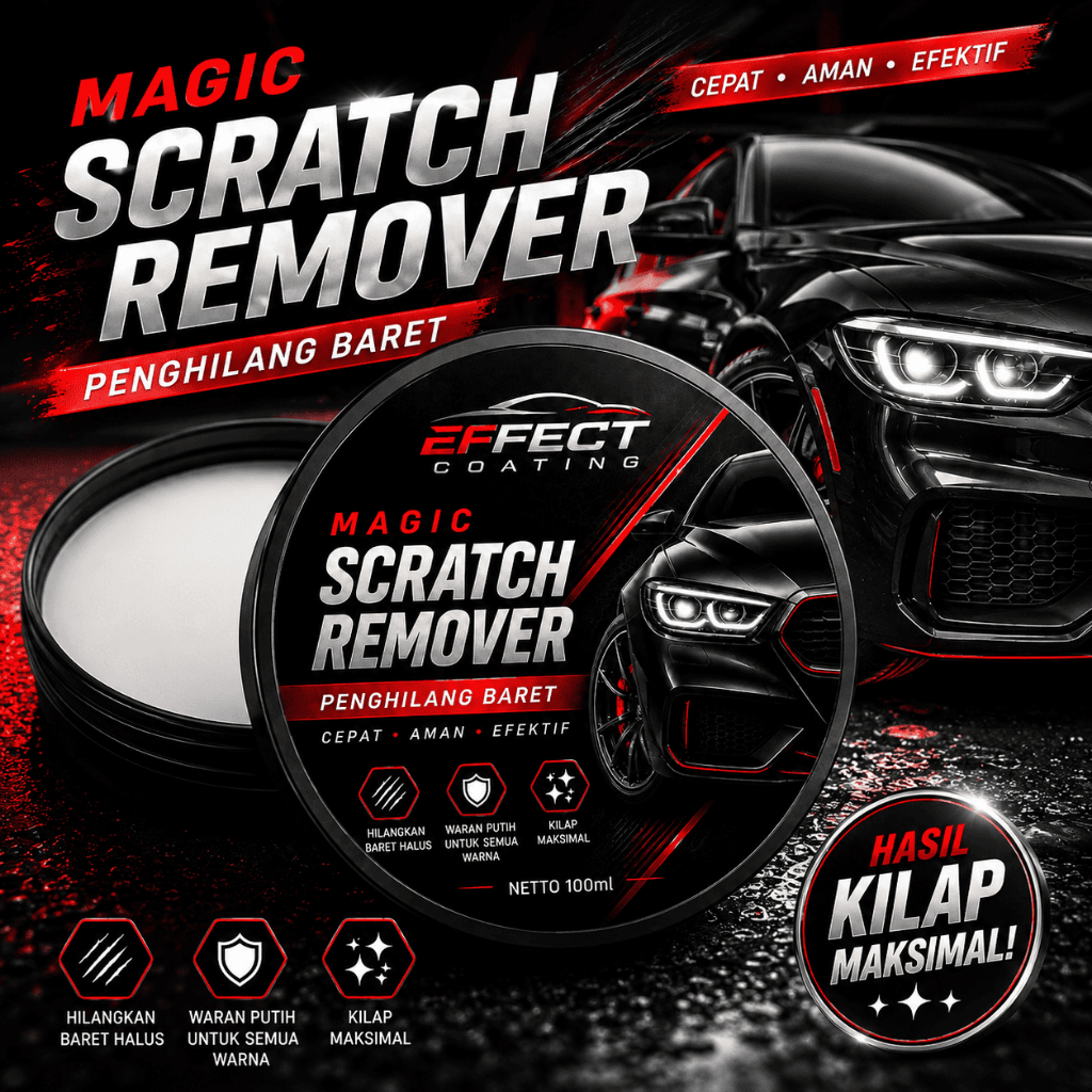 Penghilang Baret Body Motor Mobil Compound Scratch Remover Kompon Poles Rubbing Compon