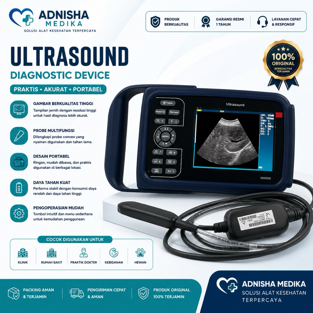 USG VET SUN-808F ULTRASOUND VETERINARY / USG HEWAN PORTABLE