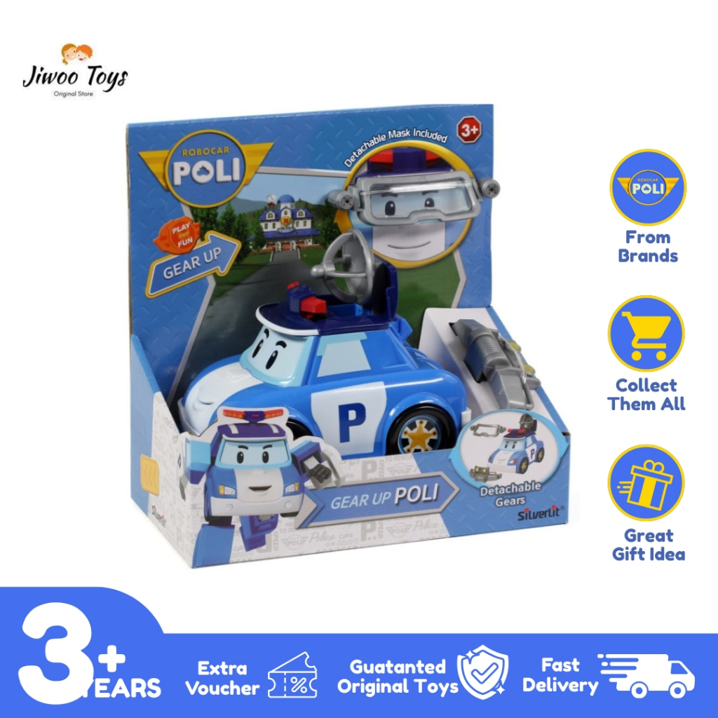 Silverlit Robocar Poli Gear Up Poli Mobil Polisi RP-83392