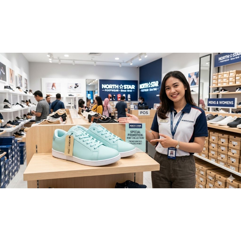 SEPATU NORTH STAR BATA_pria wanita sepatu sneakers casual