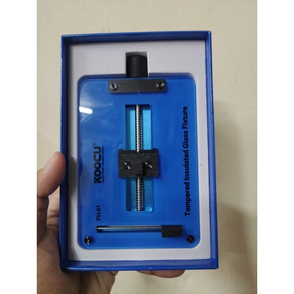 KOOCU IC HOLDER PH-01 - Fixtur Kaca Isolasi Tempered Asli untuk Berbagai Model Ponsel