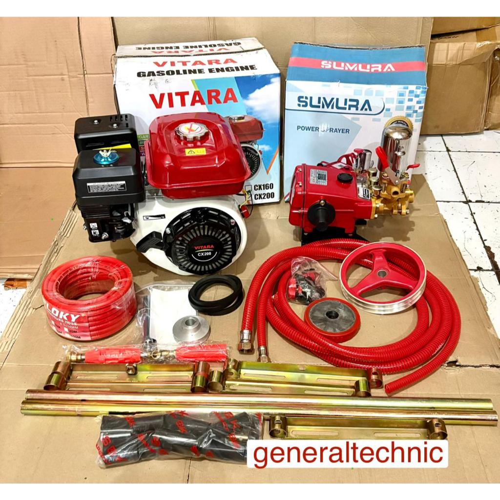 Mesin Cuci Motor Power Sprayer PS22 Sumura Engine GX200 Vitara 6,5HP Steamset PS22A + GX200 Vitara