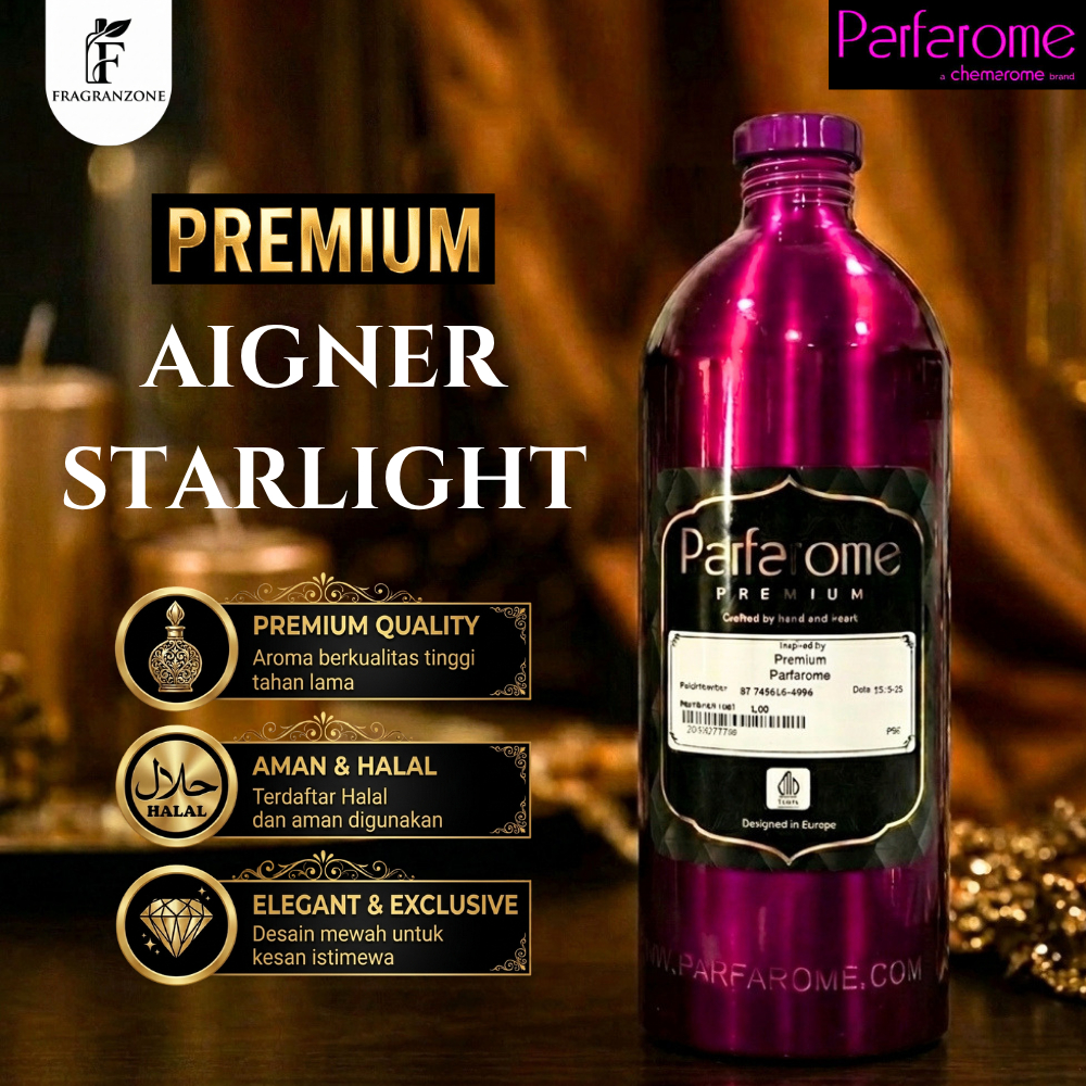 PARFAROME - PREMIUM - Bibit Parfum Murni | PARFAROME - Searah aigner starlight | Kemasan Segel Pabri