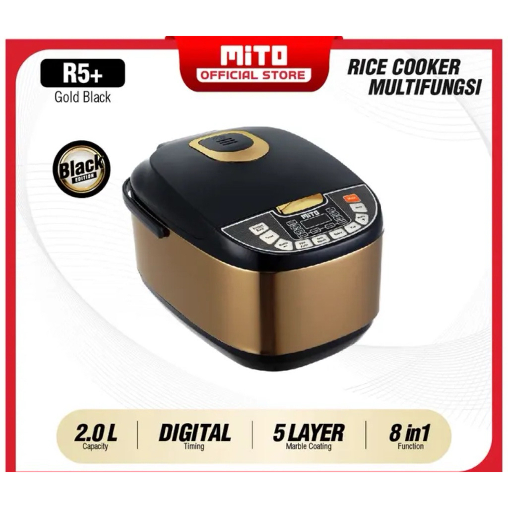 MITO RICE COOKER DIGITAL R5+ - MAGIC COM DIGITAL MITO 2 LITER - MAGIC COM MITO 8IN1 DIGITAL - RICE C
