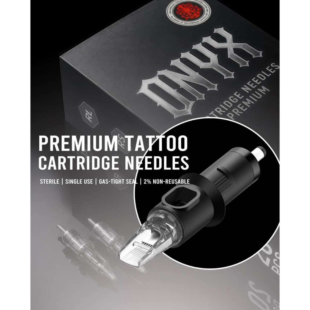 Cartridge Jarum Tattoo ONYX  20pcs - Jarum Tattoo Cartridge Steril Sekali Pakai,  RL/RS/RM/M1