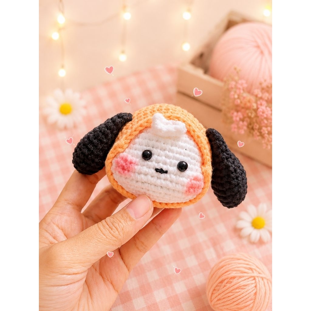 gantungan kunci chimmy | gantungan kunci rajut karakter chimmy