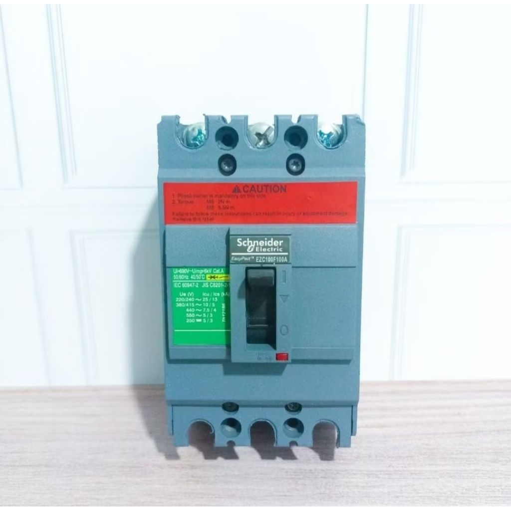 MCCB breaker Schneider second original 25a 30a 40a 50a 60a 75a 80a 100a