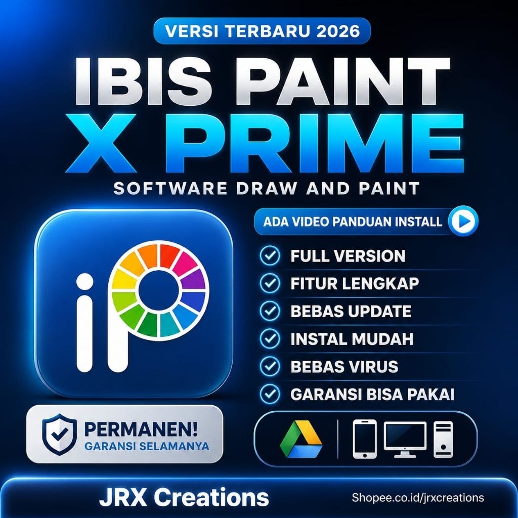 Ibis Paint X Prime 2026 Terbaru WINDOWS Andro Aplikasi Desain Gambar Manga Anime Sketsa Ilustrasi Lu