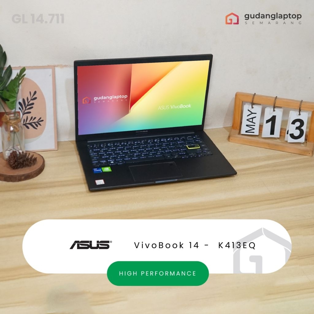 ASUS VivoBook 14 - K413EQ Intel Core i7 - 1165G7 8/512 Nvidia GeForce MX350 Fingerprint, WebCam, WiF