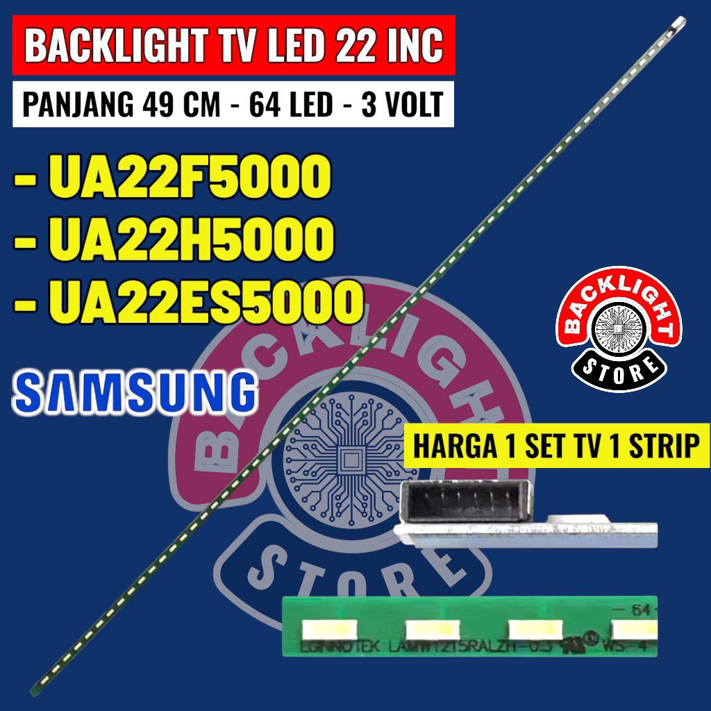backlight tv LED Samsung UA22f5000 UA22H5000 UA22ES5000