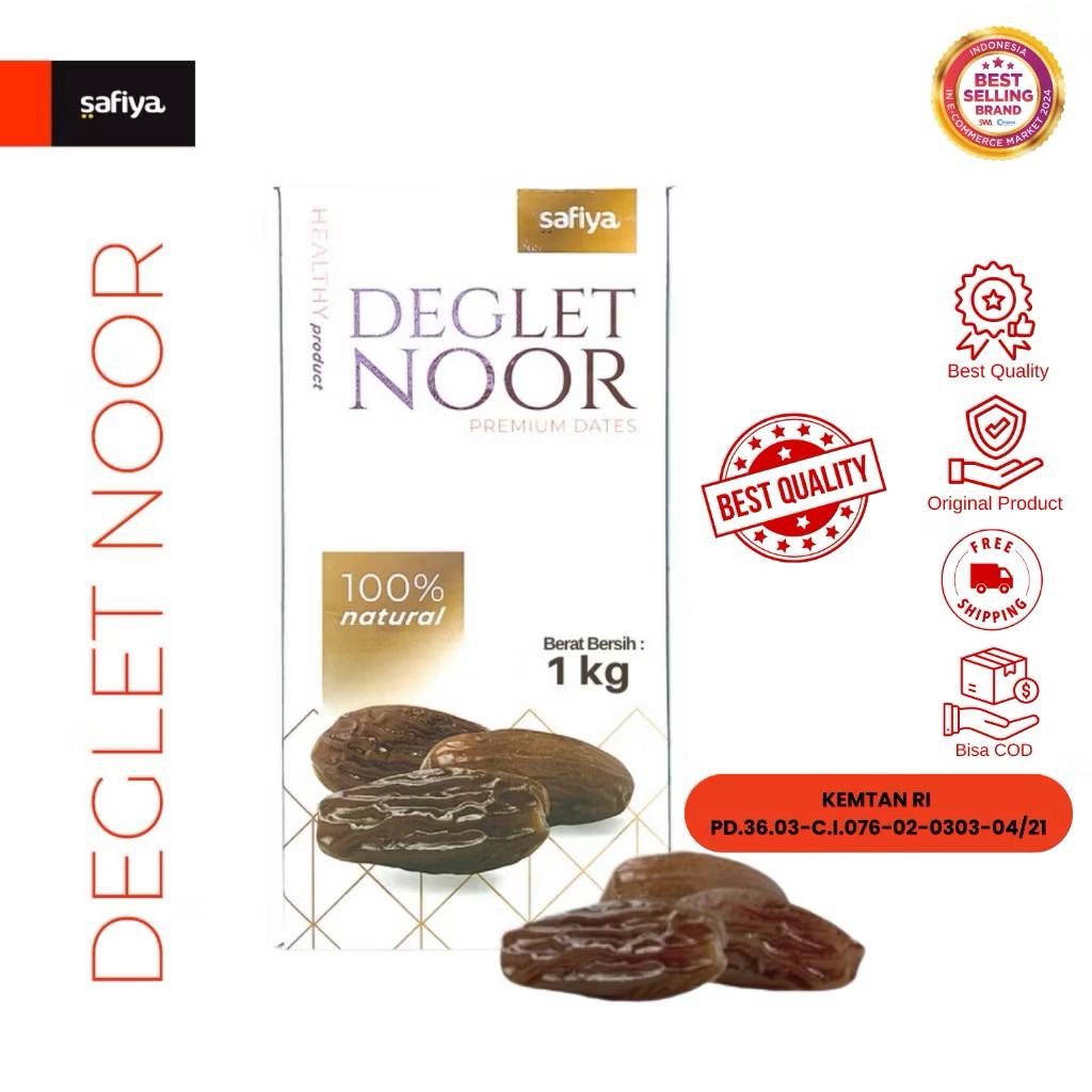 Safiya Kurma Tunisia Madu 500 gr Deglet Noor Premium