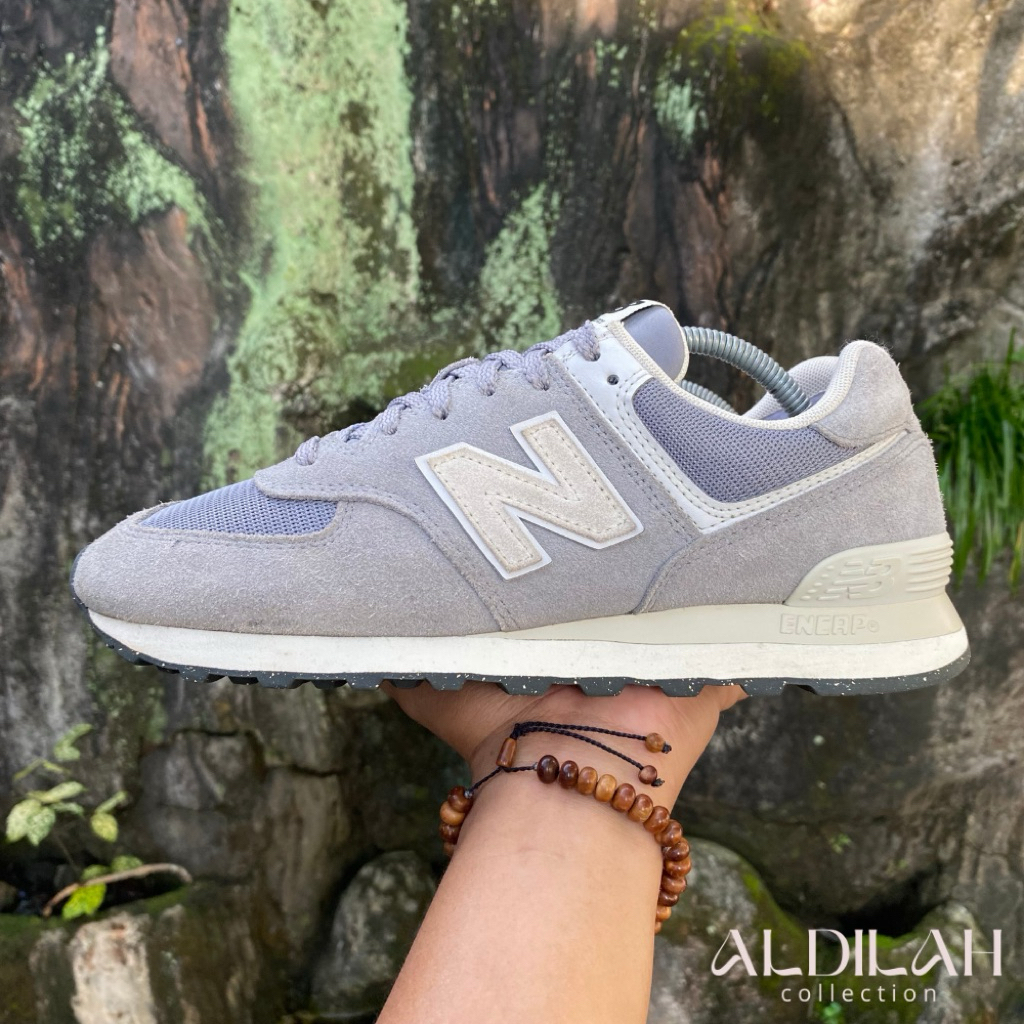 Sneakers New Balance NB 574 'Grey Off White' Classic Casual Size 42.5 (27cm)