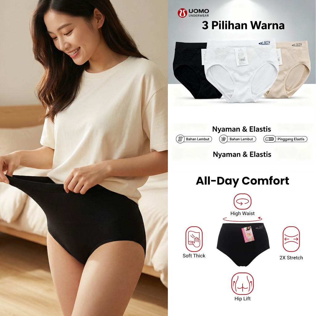 S8008 CELANA DALAM Underwear Korset CELANA DALAM pinggang tinggi wanita CELANA DALAM