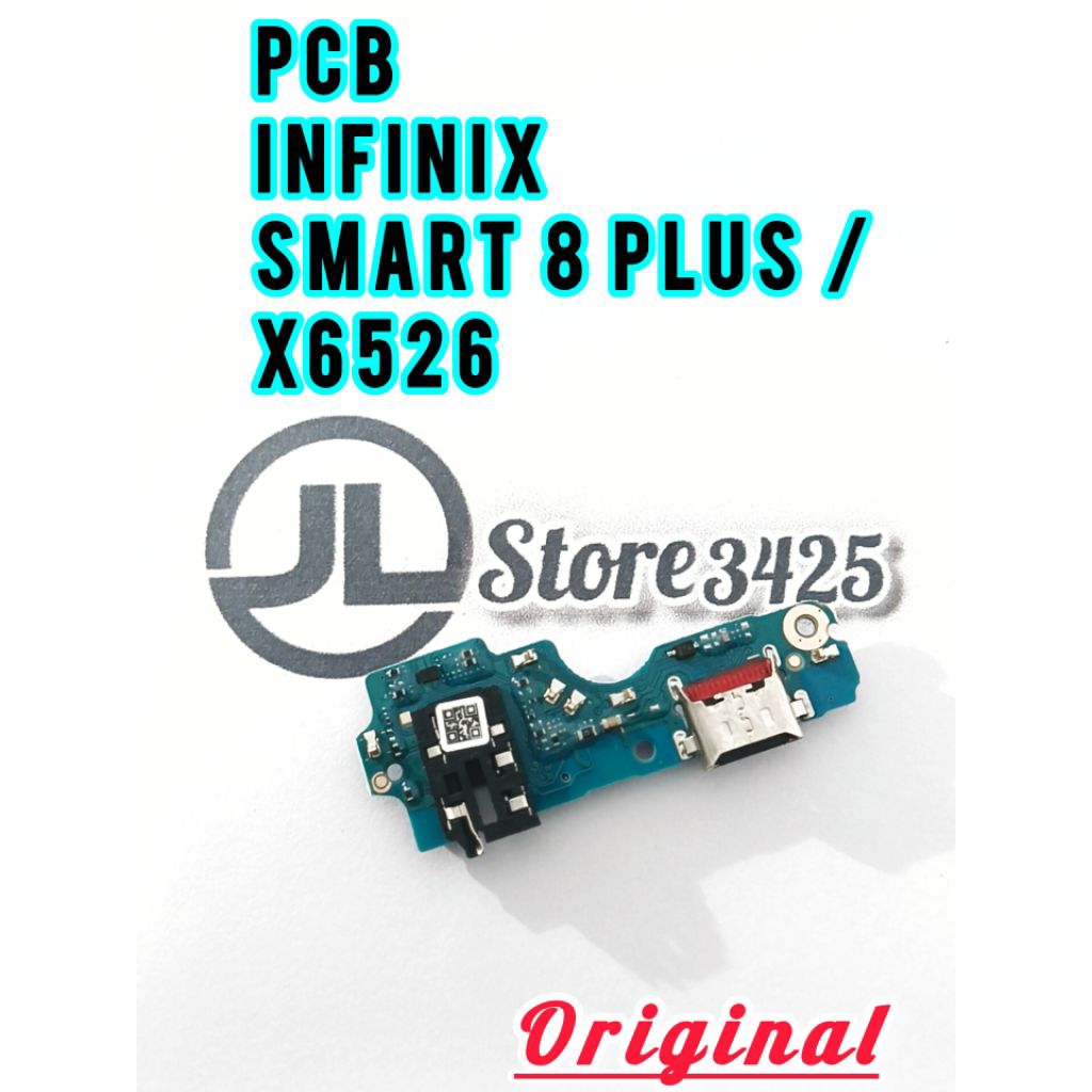 CONNECTOR CHARGER INFINIX SMART 8 PLUS / X6526 ORI + IC PAPAN KONEKTOR CAS PCB BOARD INFINIX SMART 8