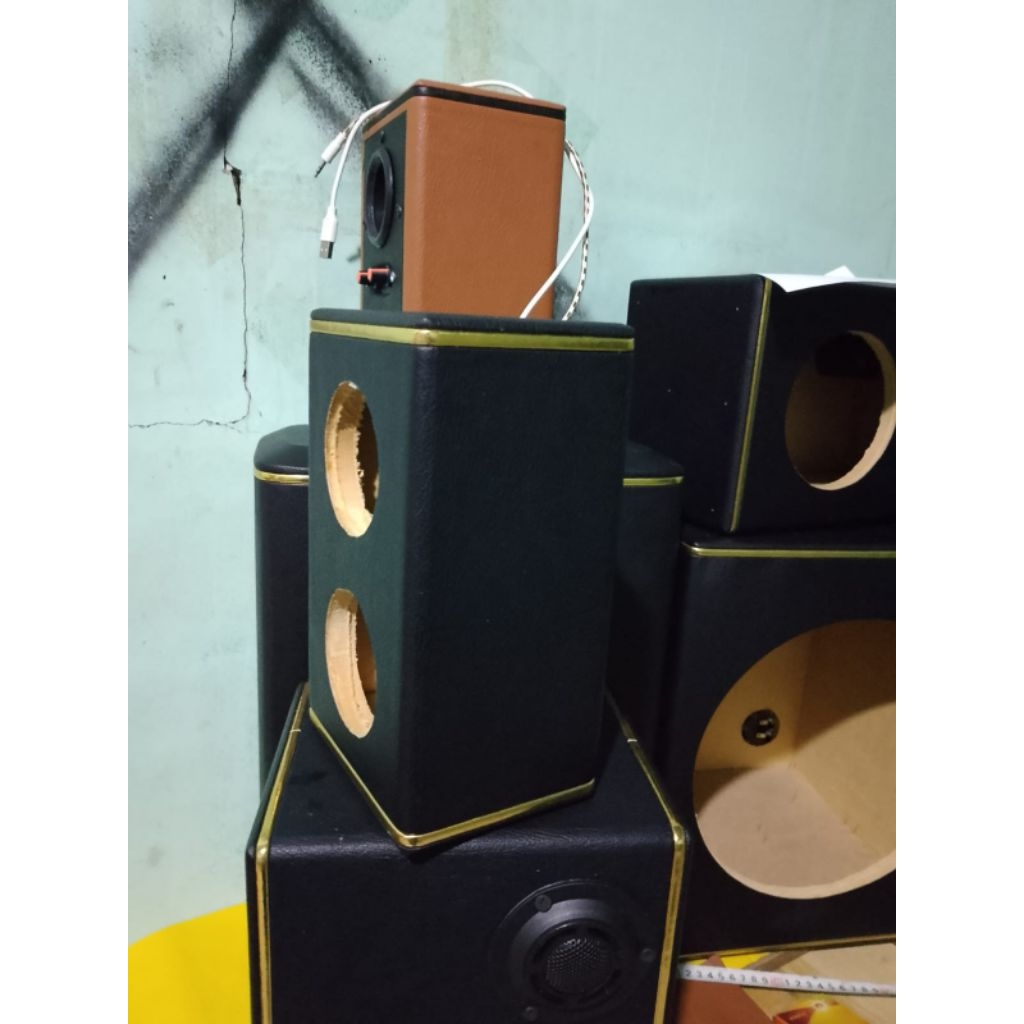 box speaker 3 inch double lubang + lubang angin
