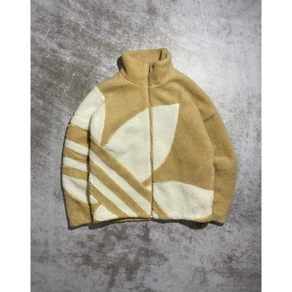ADIDAS BIG TREFOIL SHERPA JACKET